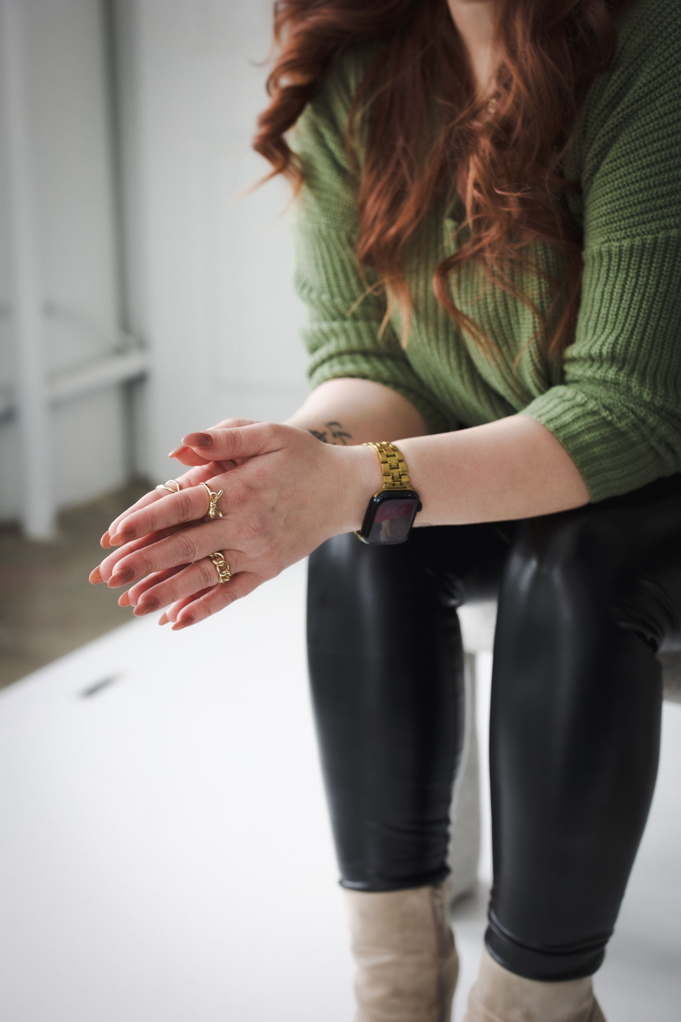 Hands pressed together
